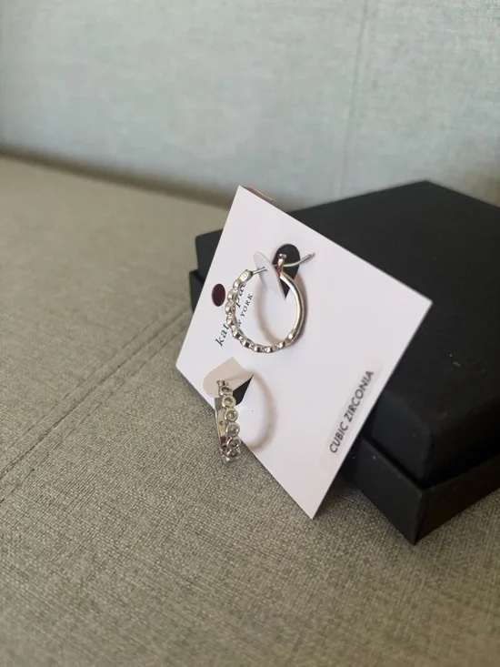 kate spade Silver Hoop Earrings - Picture 2 of 3